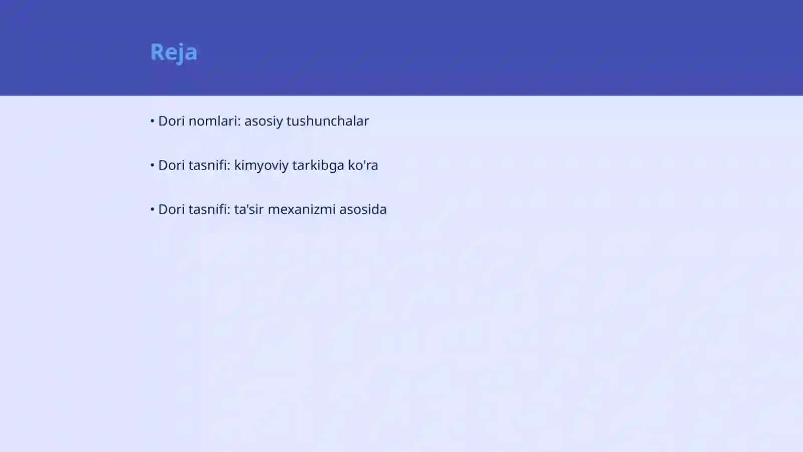 Dori nomlari va ularning tasnifi 2