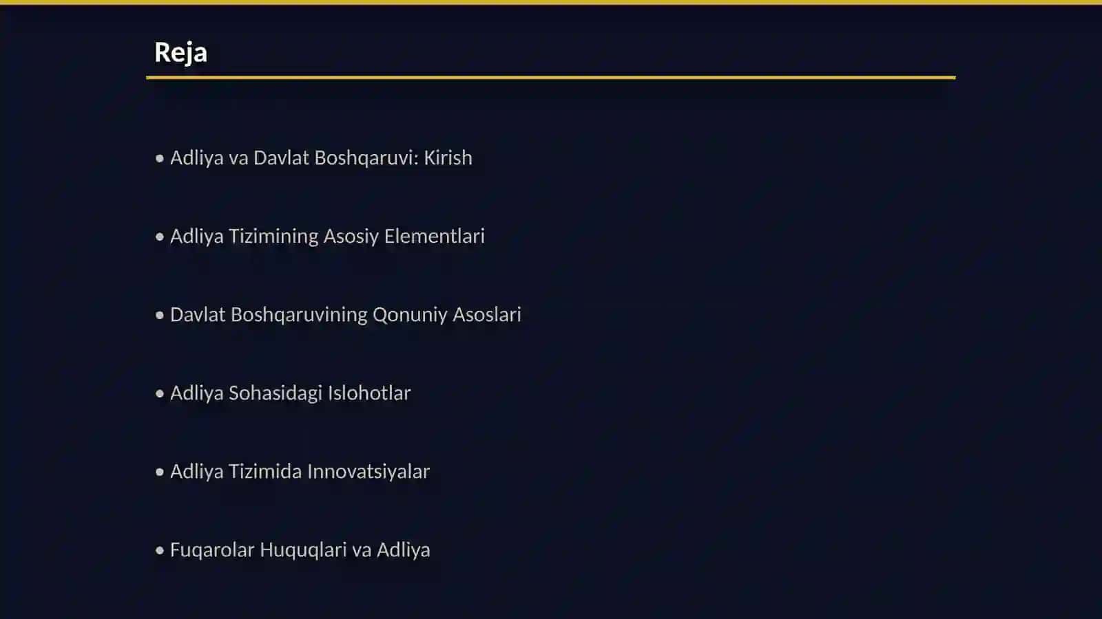 Adliya Sohasidagi Davlat Boshqaruvi 2