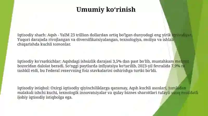 Aqsh Iqtisodiyoti 2