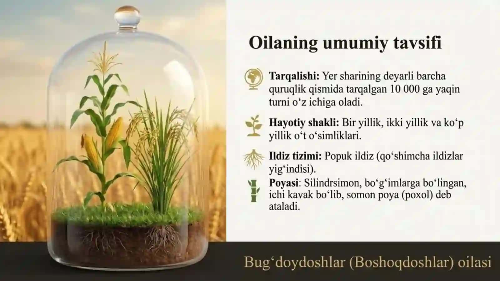 Bug'doydoshlar (Boshoqdoshar) oilasi 2