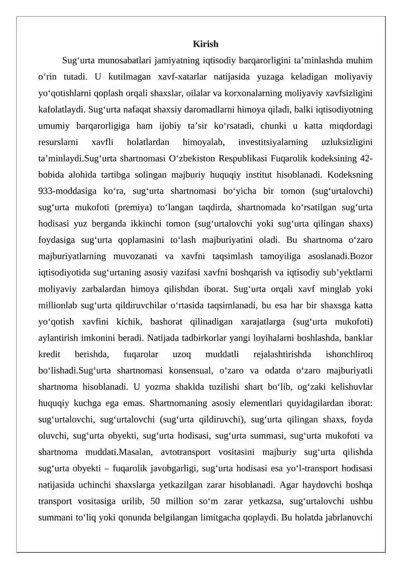 Sug‘urta shartnomasi 2