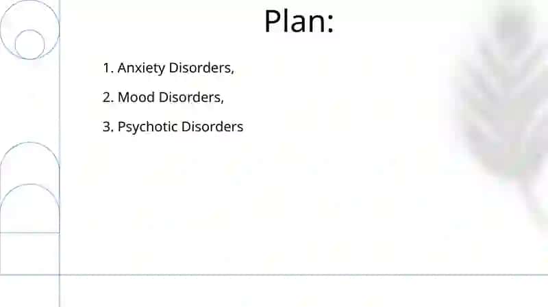 Symptoms of psychiatric disorders 2