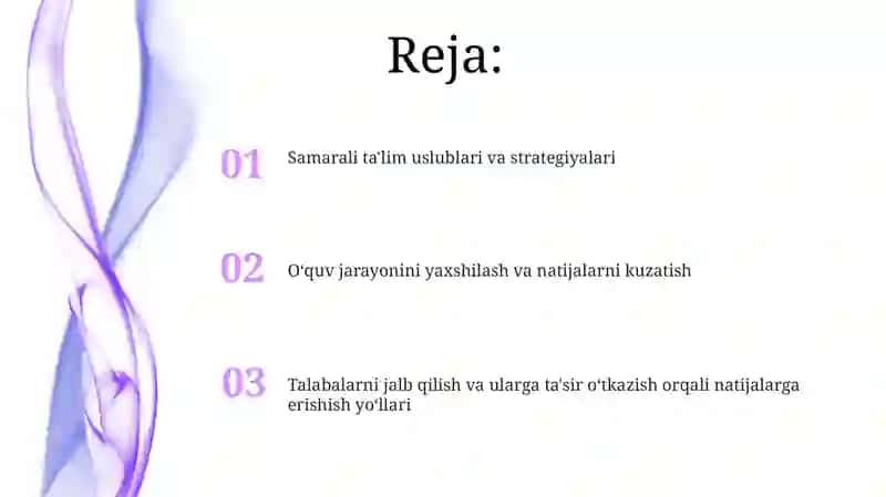 Samarali ta'lim uslublari va strategiyalari 2