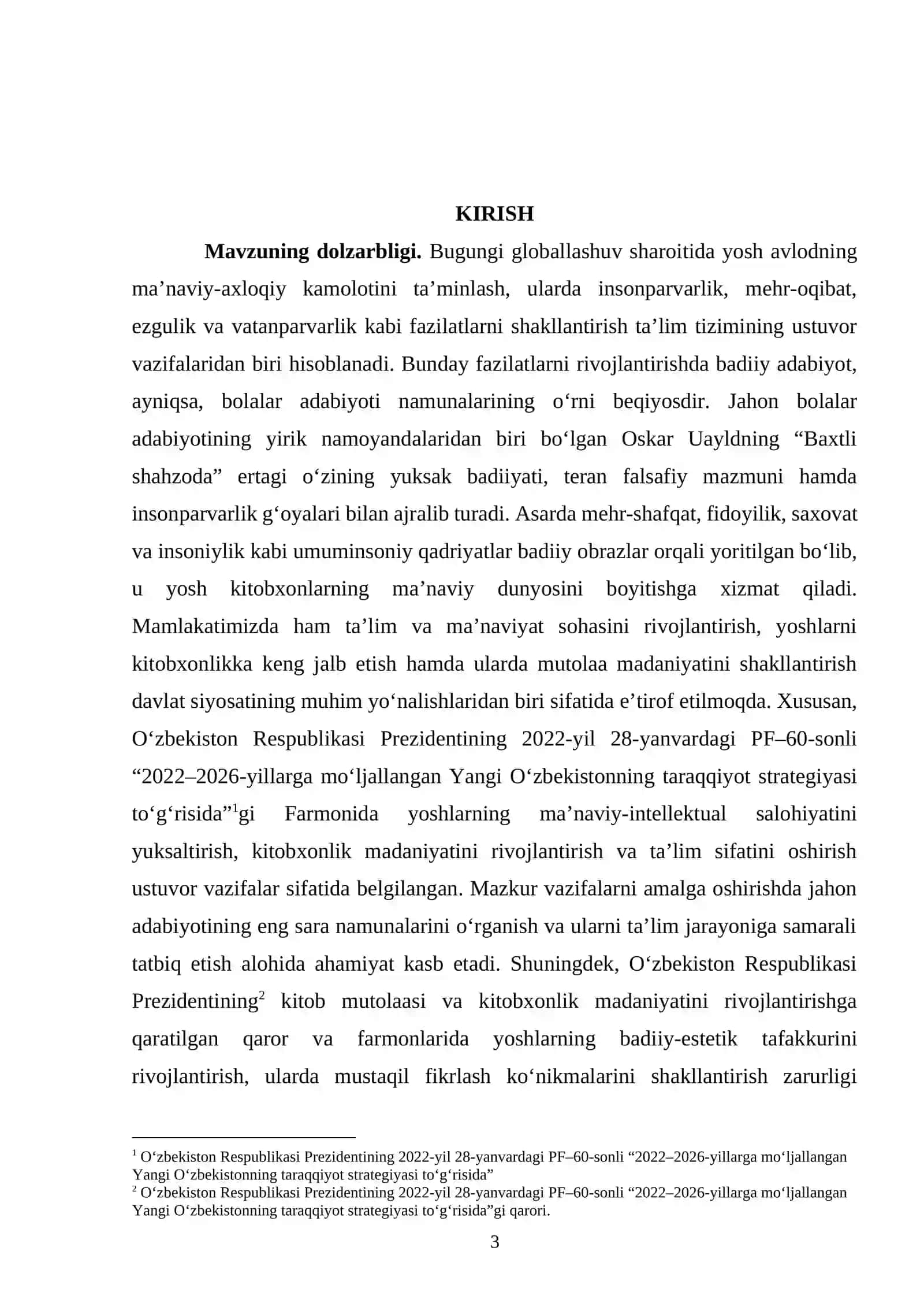 Oskar Uayld. baxtli shahzoda ertagi. Asar matni bilan ishlash 2