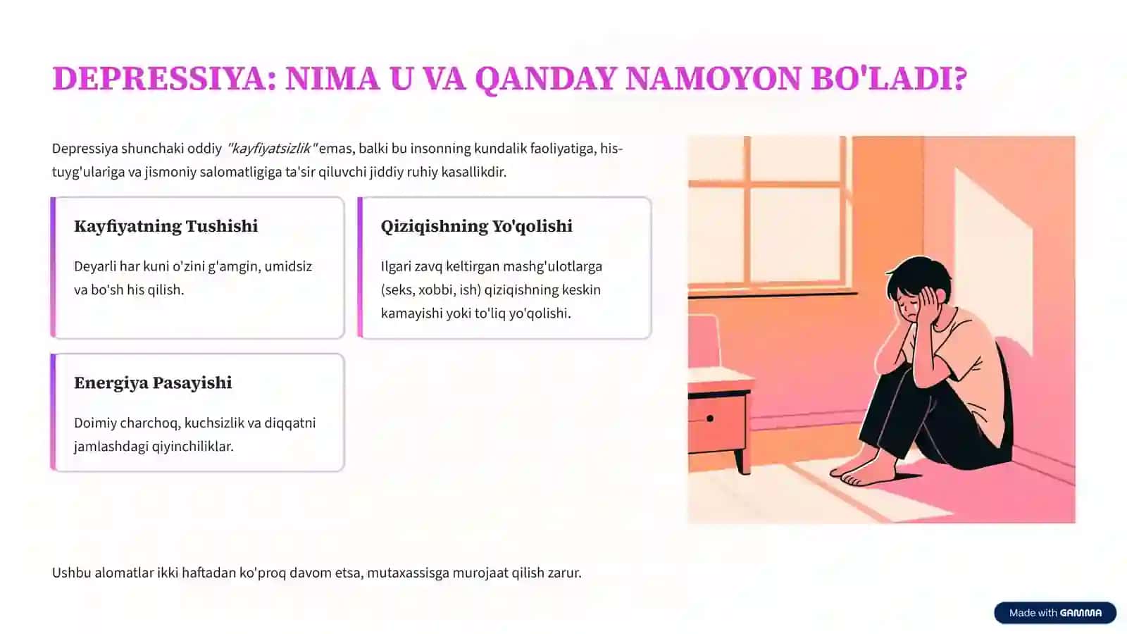 DEPRESSIYA VA BIPOLYAR BUZILISH 2