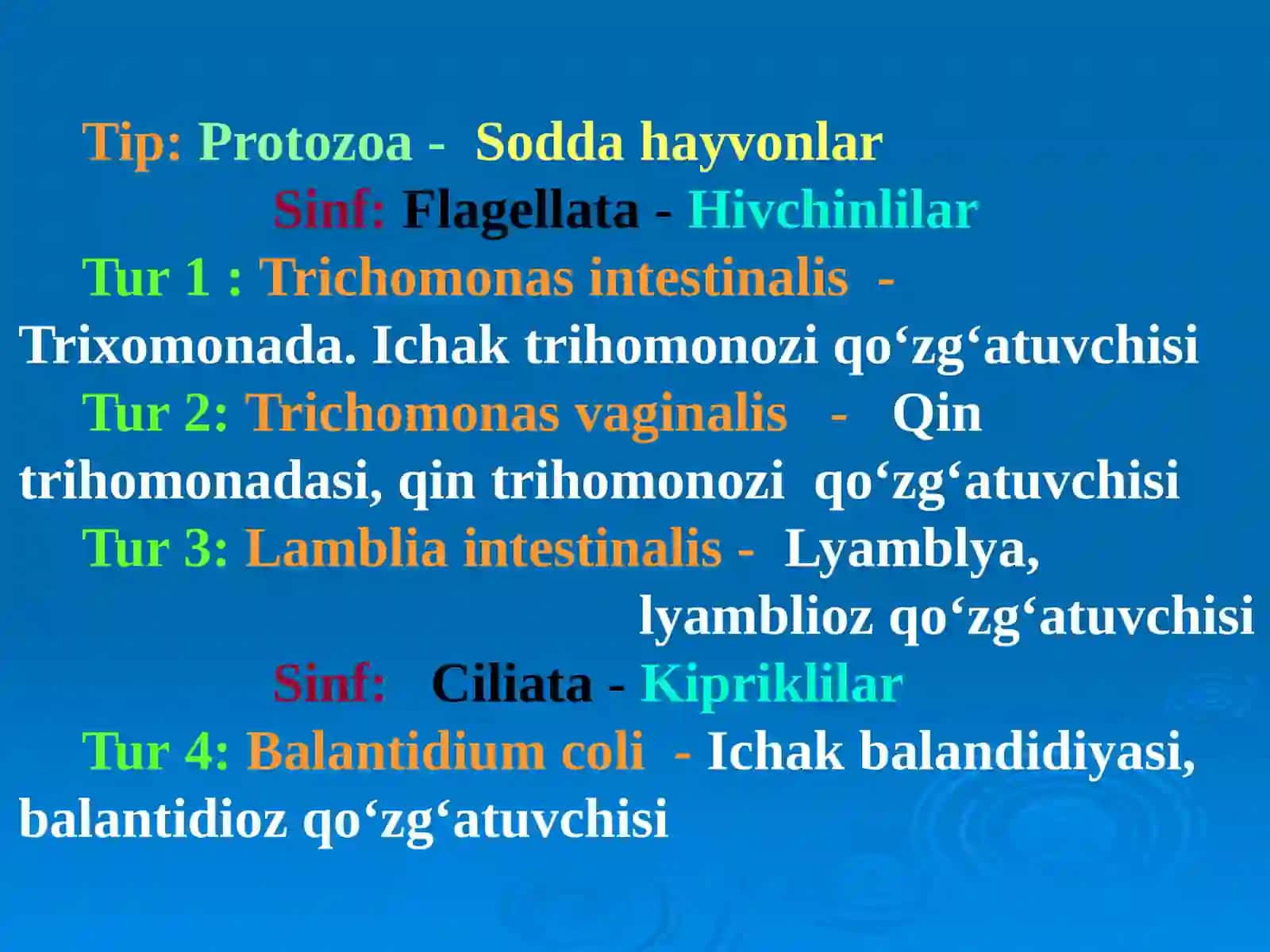 Tibbiy parazitologiya 2