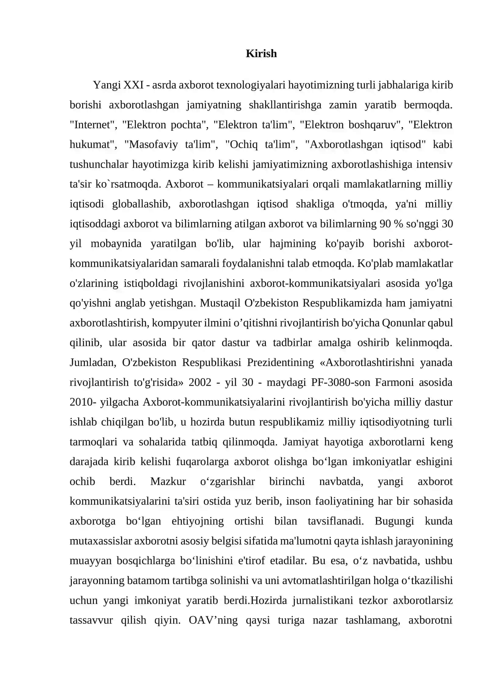 Mahalla ma’lumotlar bazasini loyihalash 2