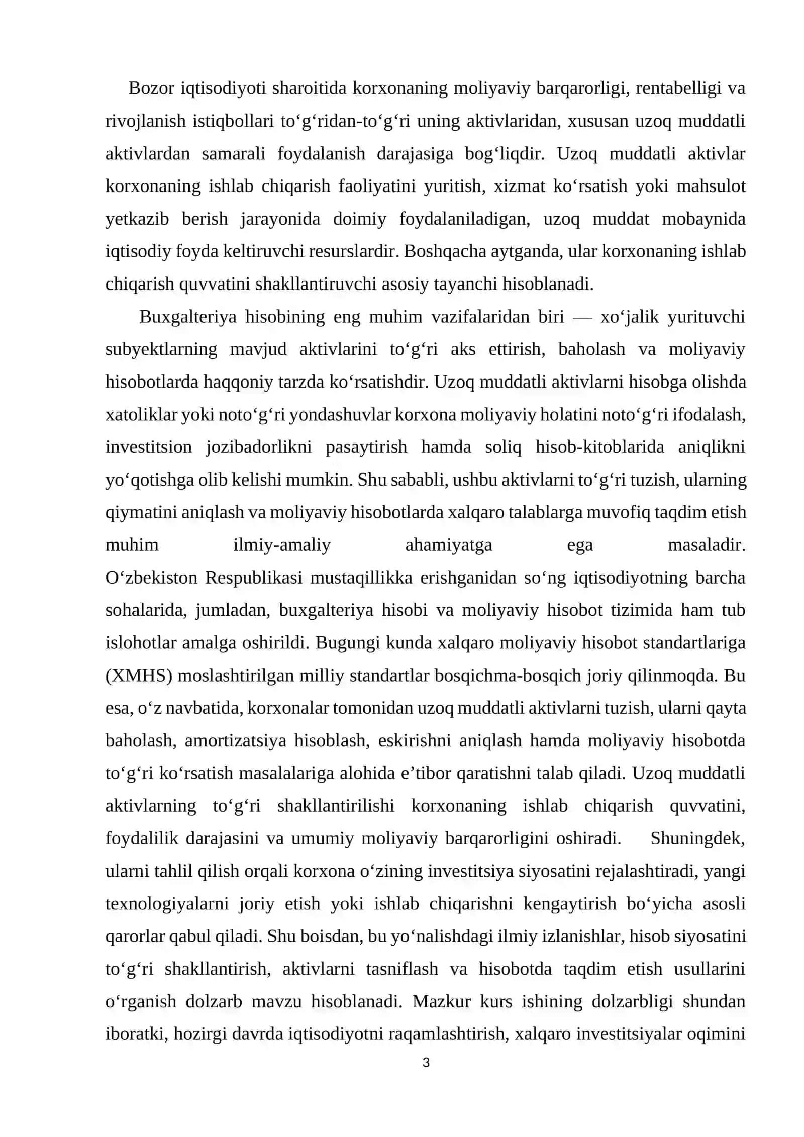 Uzoq muddatli Aktivlarni tuzish va taqdim etish tartibi 2