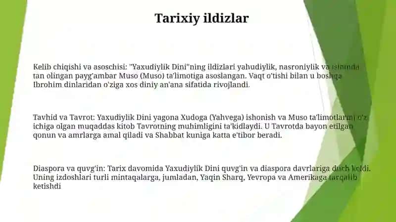 Yaxudiylik Dini 2