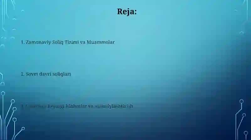 O‘ZBEKISTONDA SOLIQLARNING RIVOJLANISH TARIXI 2