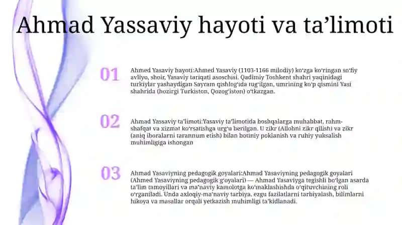 Ahmad Yasaviyning Pedagogik Goyalari 2