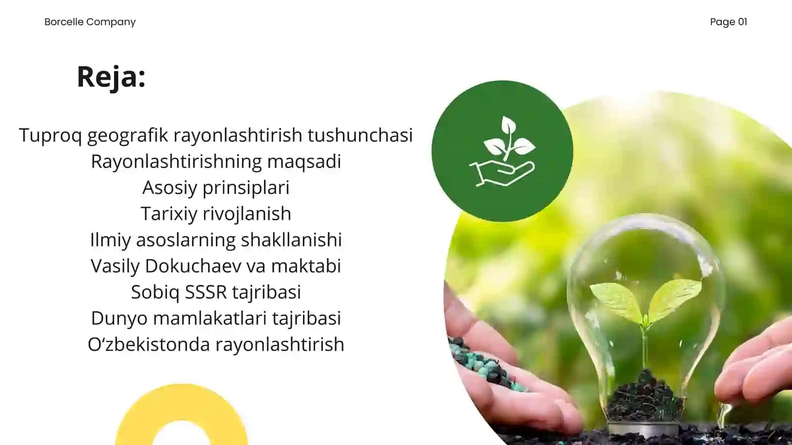 Tuproq geografik rayonlashtirish tajribalari 2