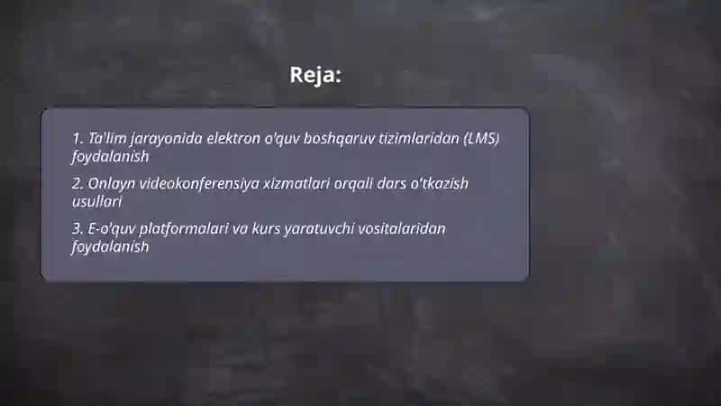 Ta'lim jarayonini tashkil etishda internet xizmatlaridan foydalanish 2