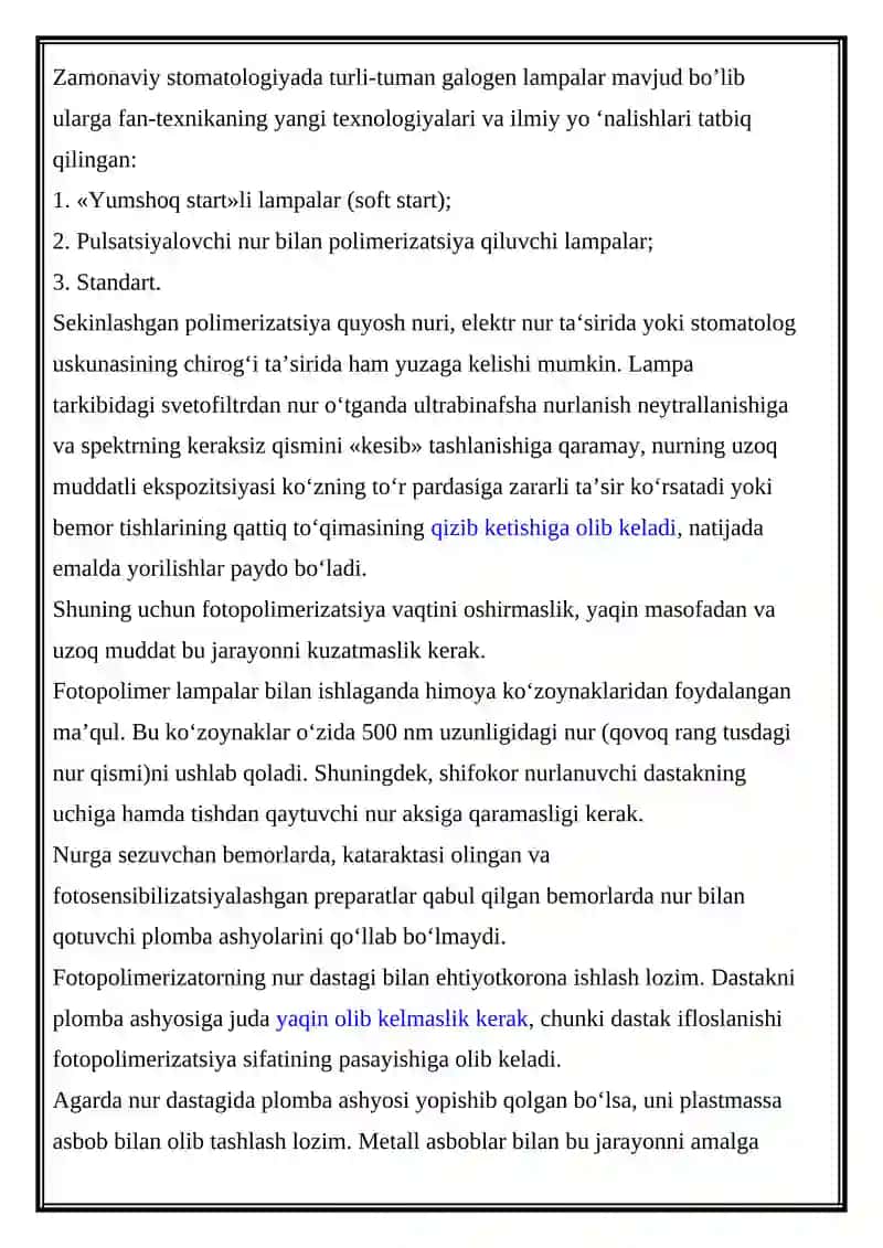 Fotopolimerizatorlar 2