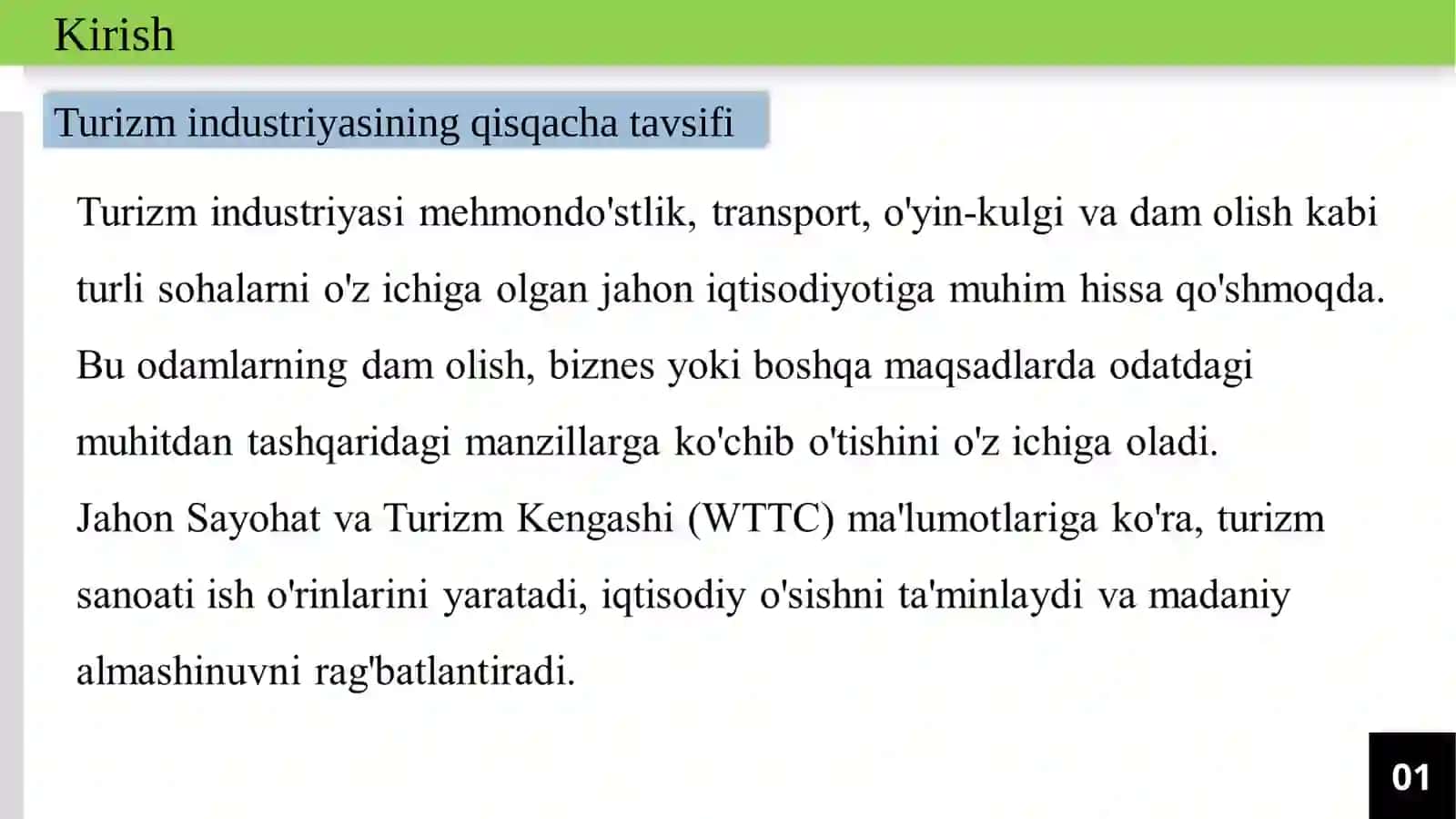 Turoperatorlarning turizm firmasida marketing xizmatini amalga oshirish 2