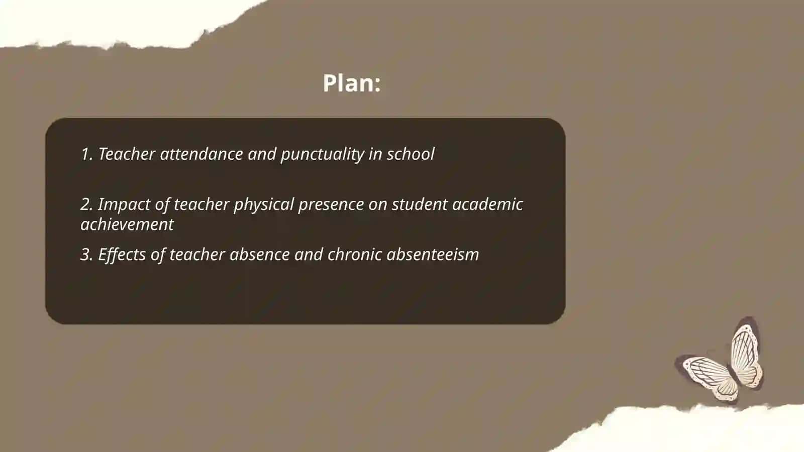 Teacher’s physical presence in school 2