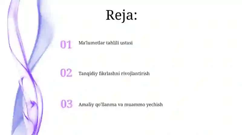 Tanqidiy Baholash Usullari 2