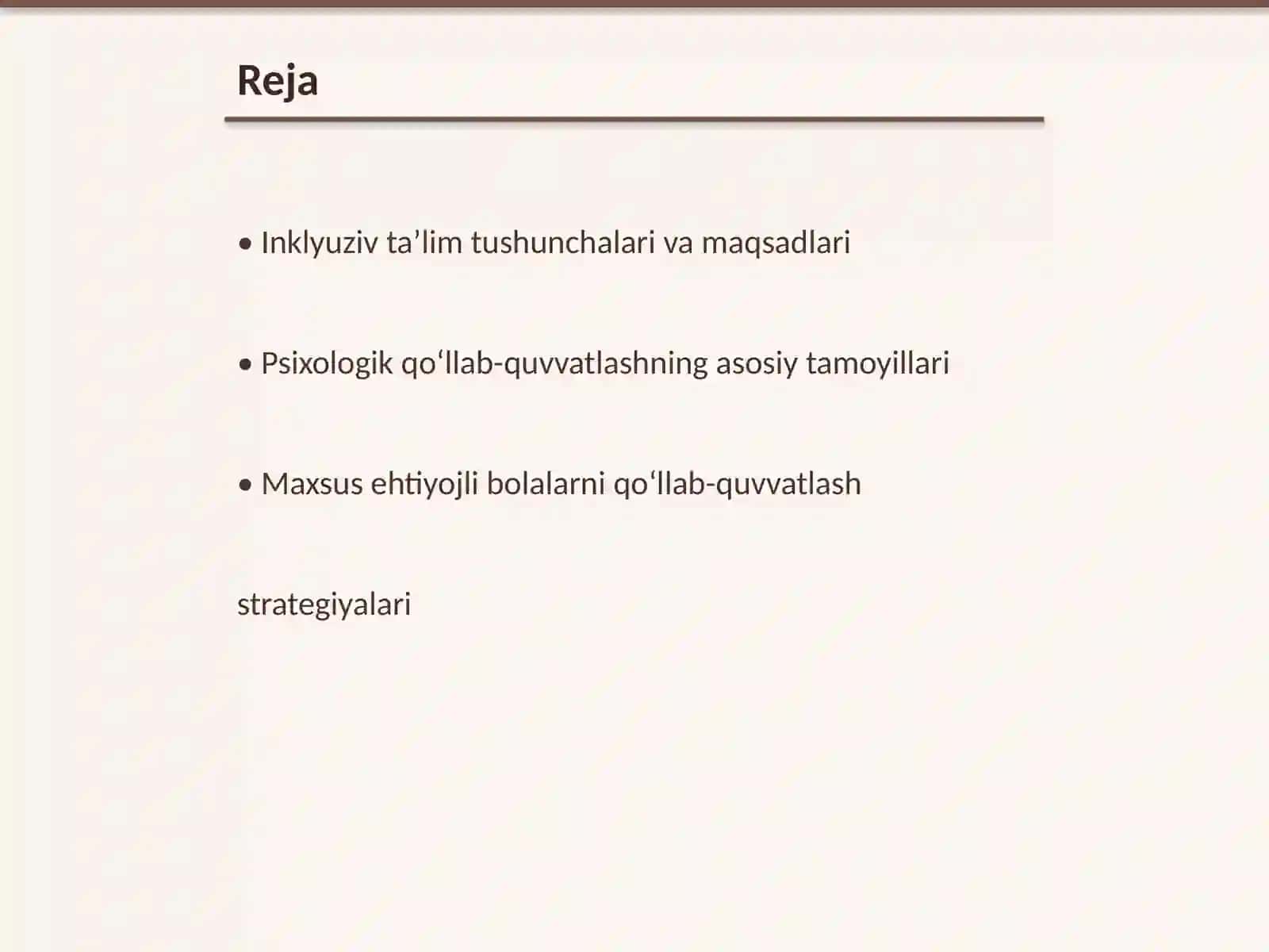 Inklyuziv taʼlimda psixologik qoʻllab quvvatlash 2