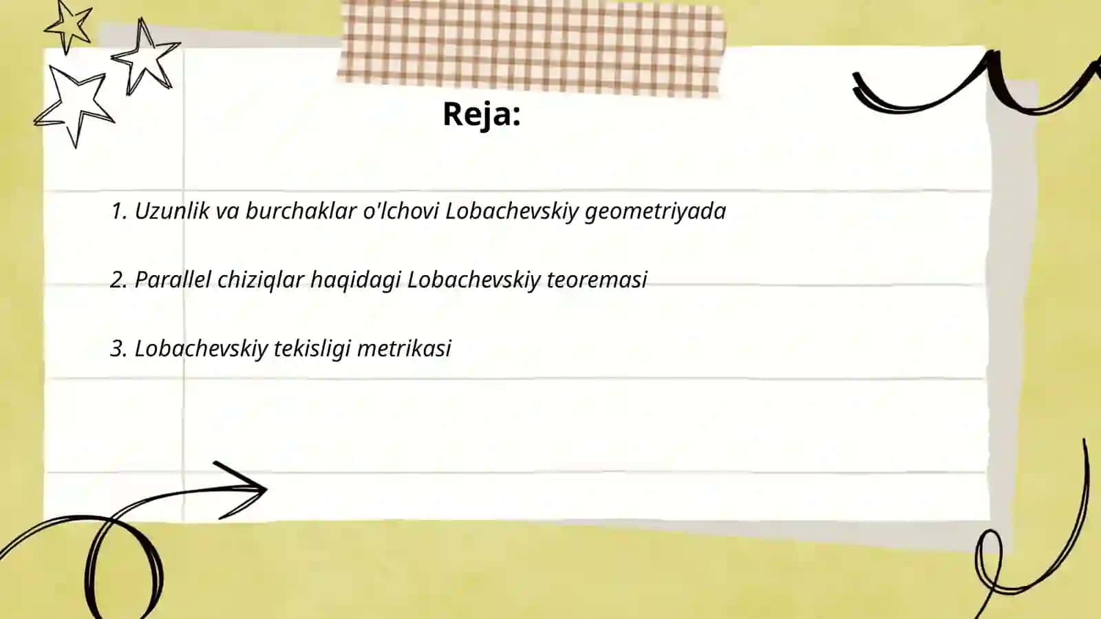 Lobachevskiy geometriyasi 2