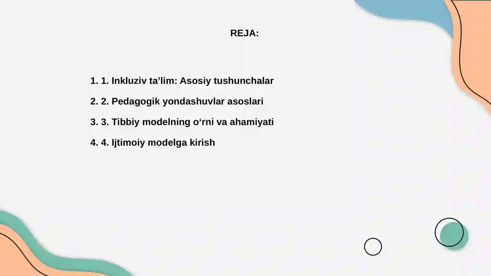 Inkuliziv taʼlimning tibbiy pedagogik ijtimoiy modeli 2