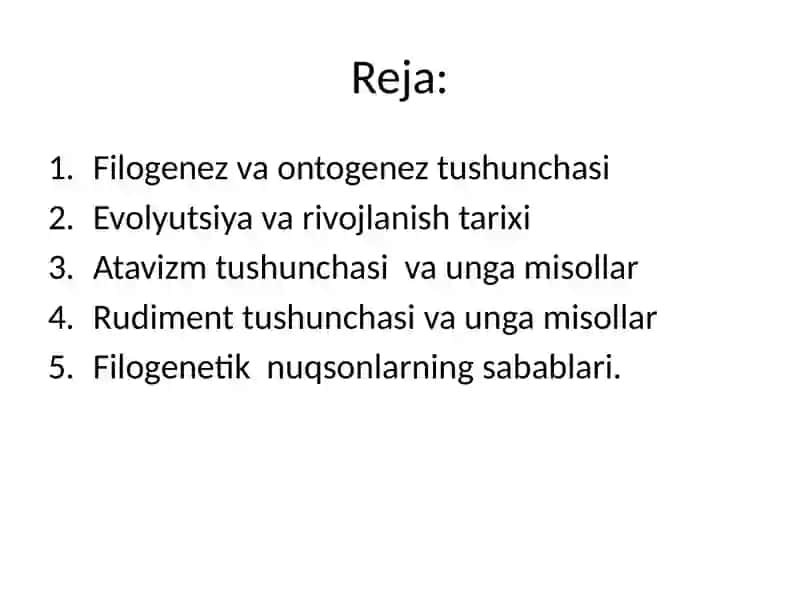 Odam rivojlanishining filogenetik nuqsonlari 2