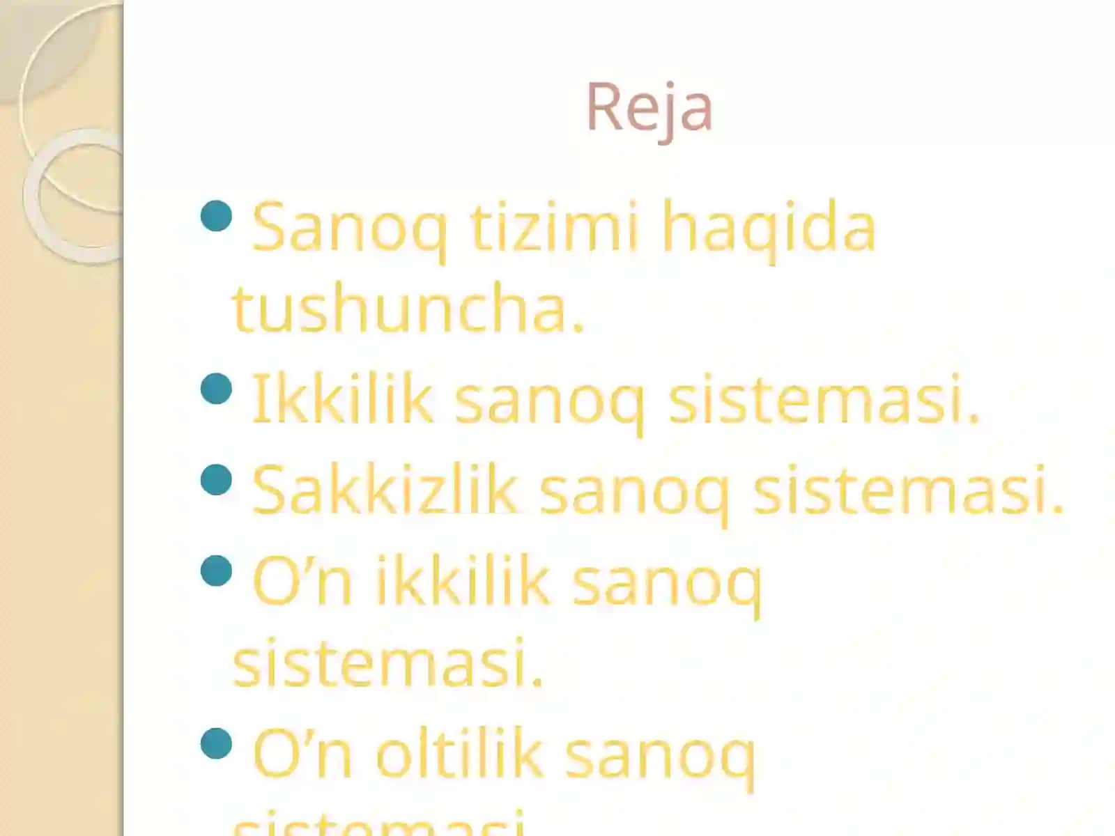 Sanoqtizimi 2