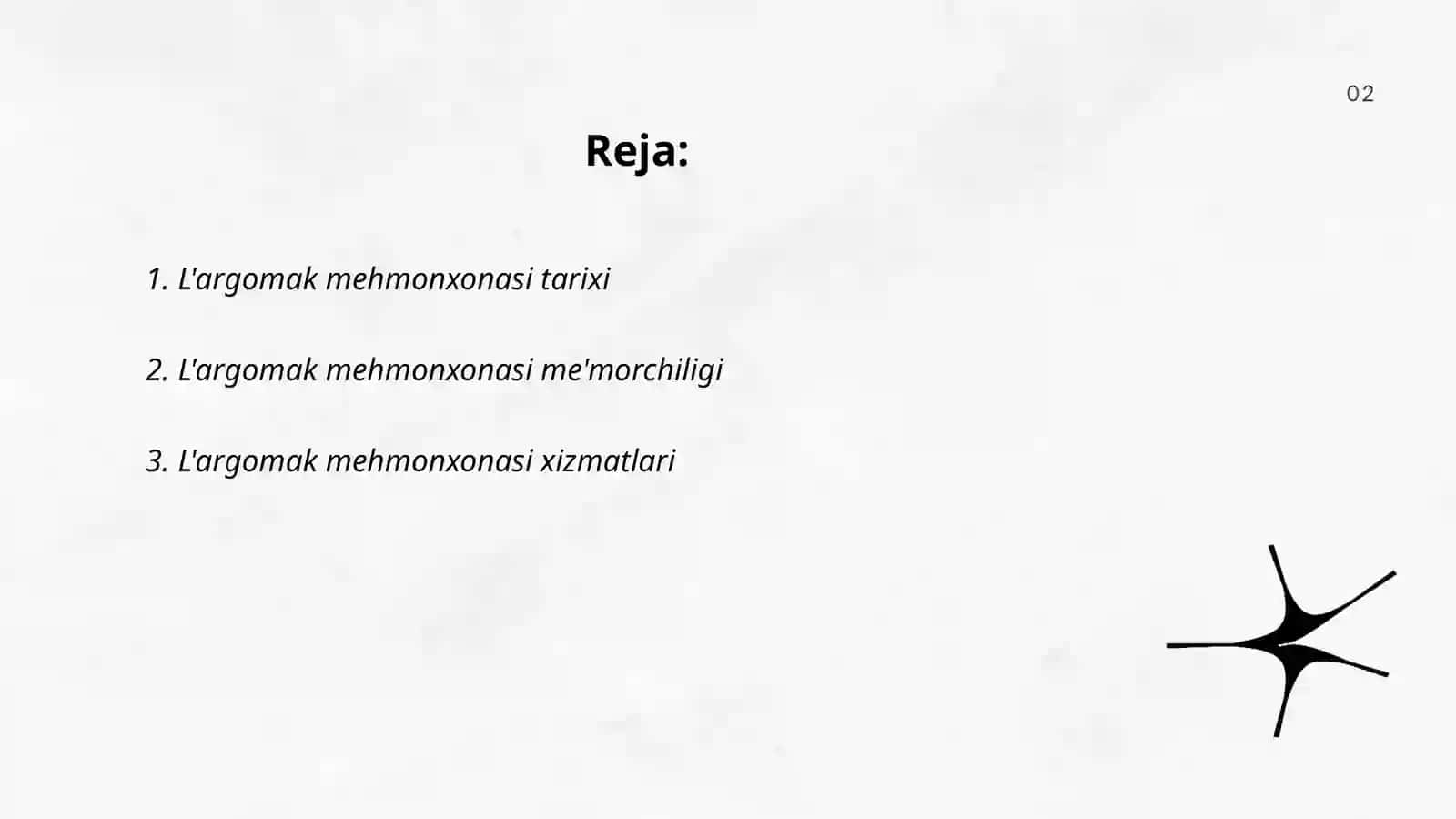 L'argomak mehmonxonasi 2