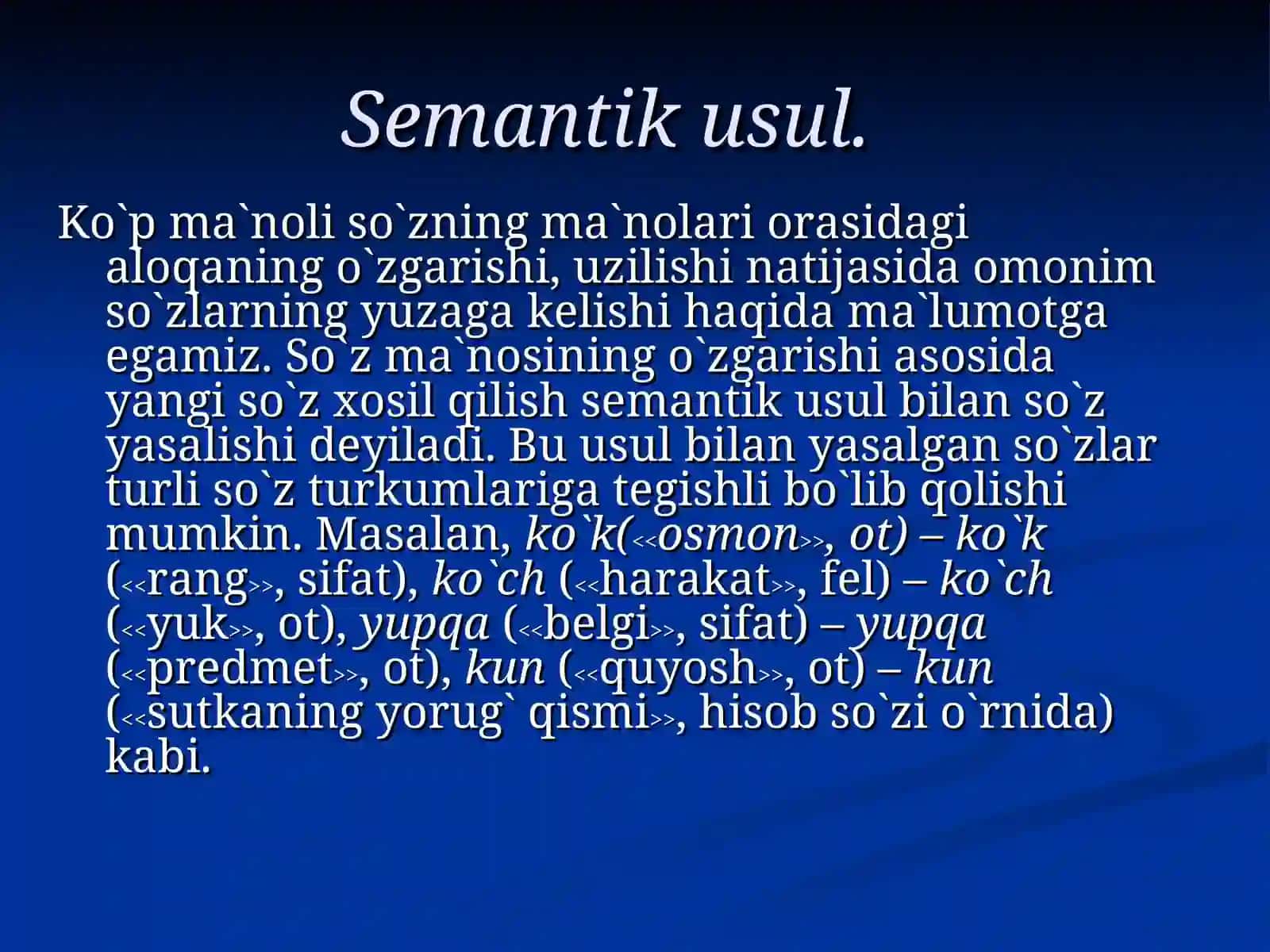 So`z yasalishi 2