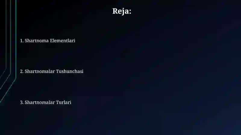 Shartnomalar Tushunchasi 2