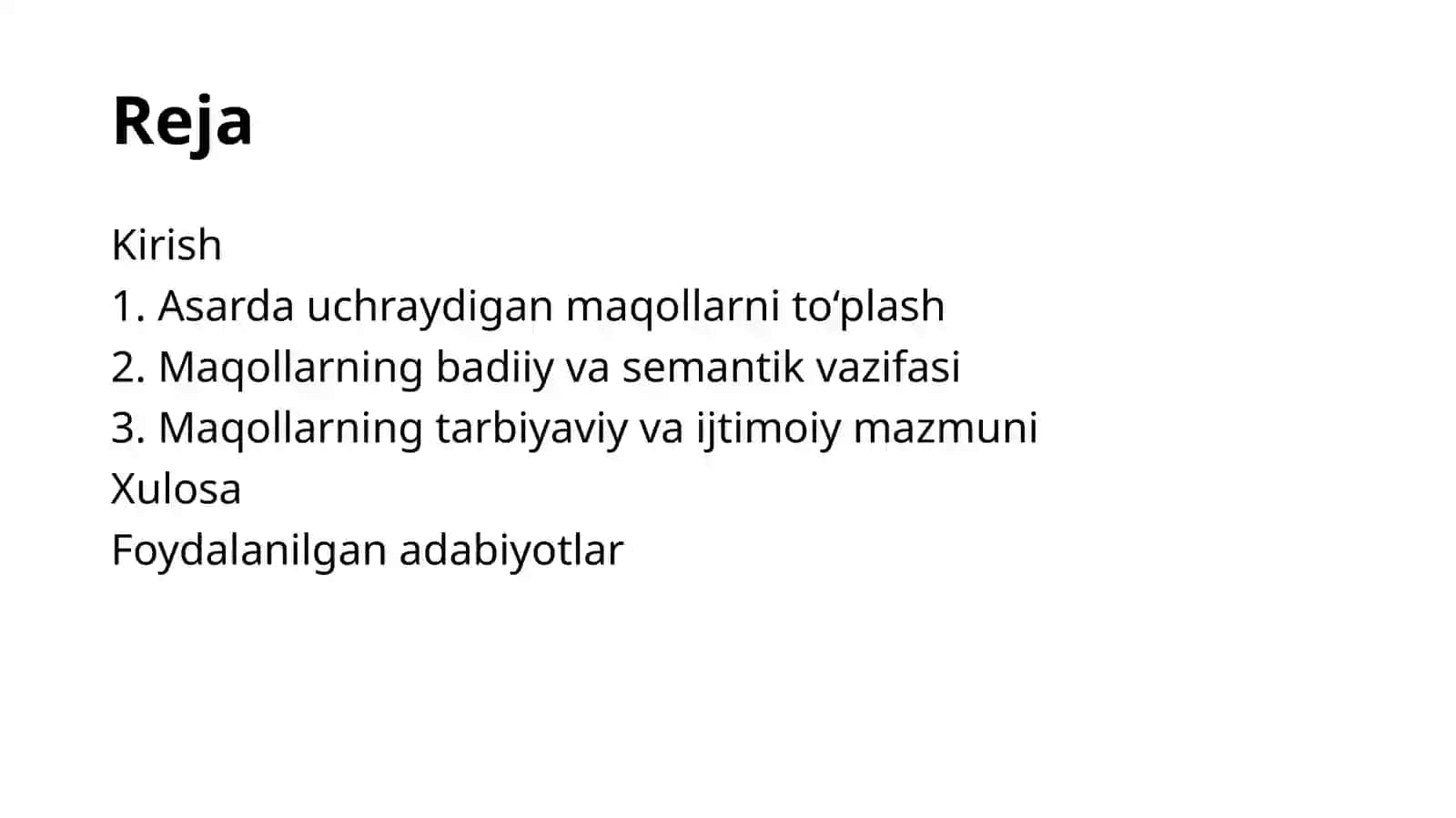 Zarbulmasal asaridagi maqollarning badiiy va tarbiyaviy ahamiyati 2