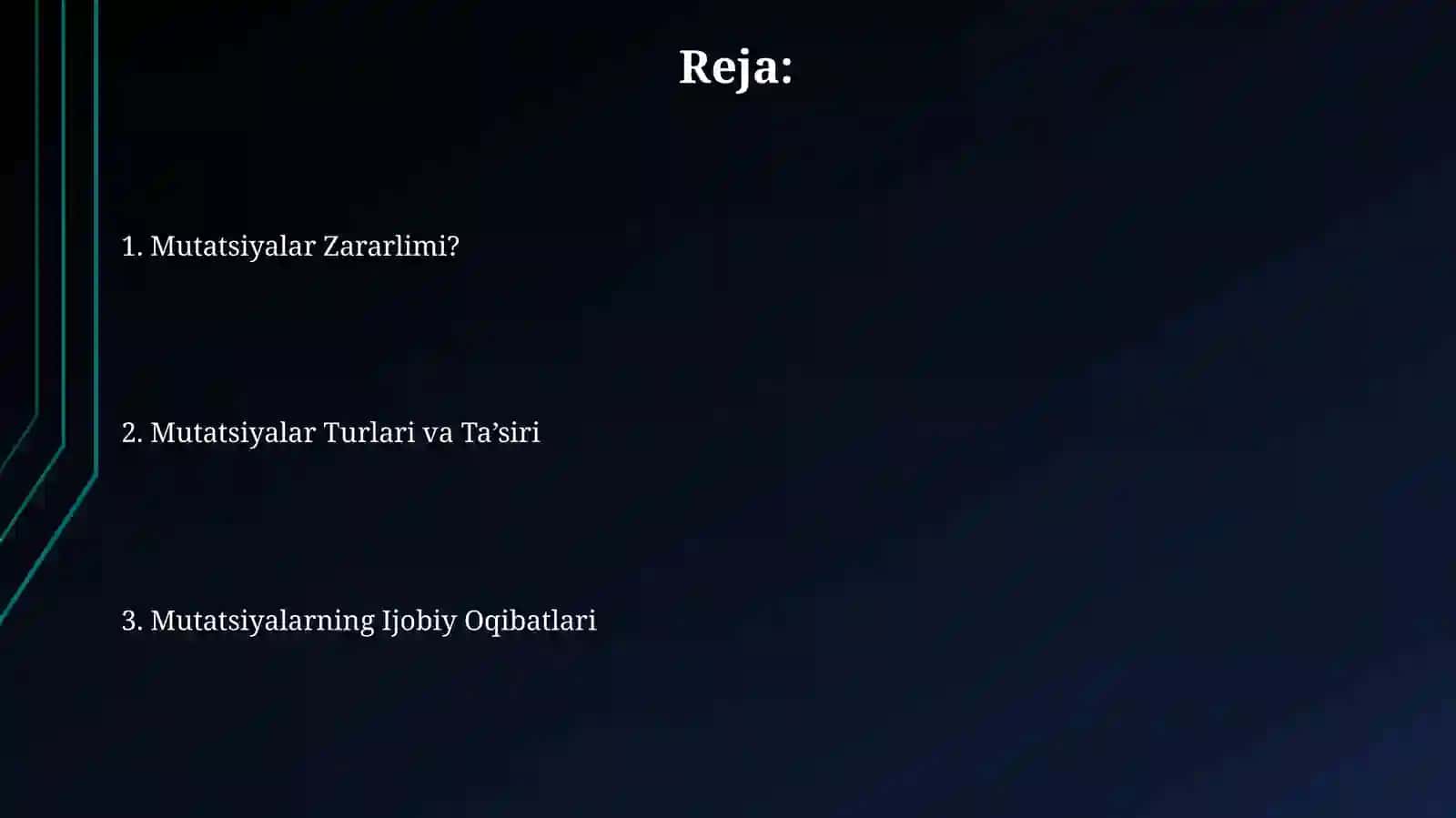 Mutatsiya zararlimi? 2