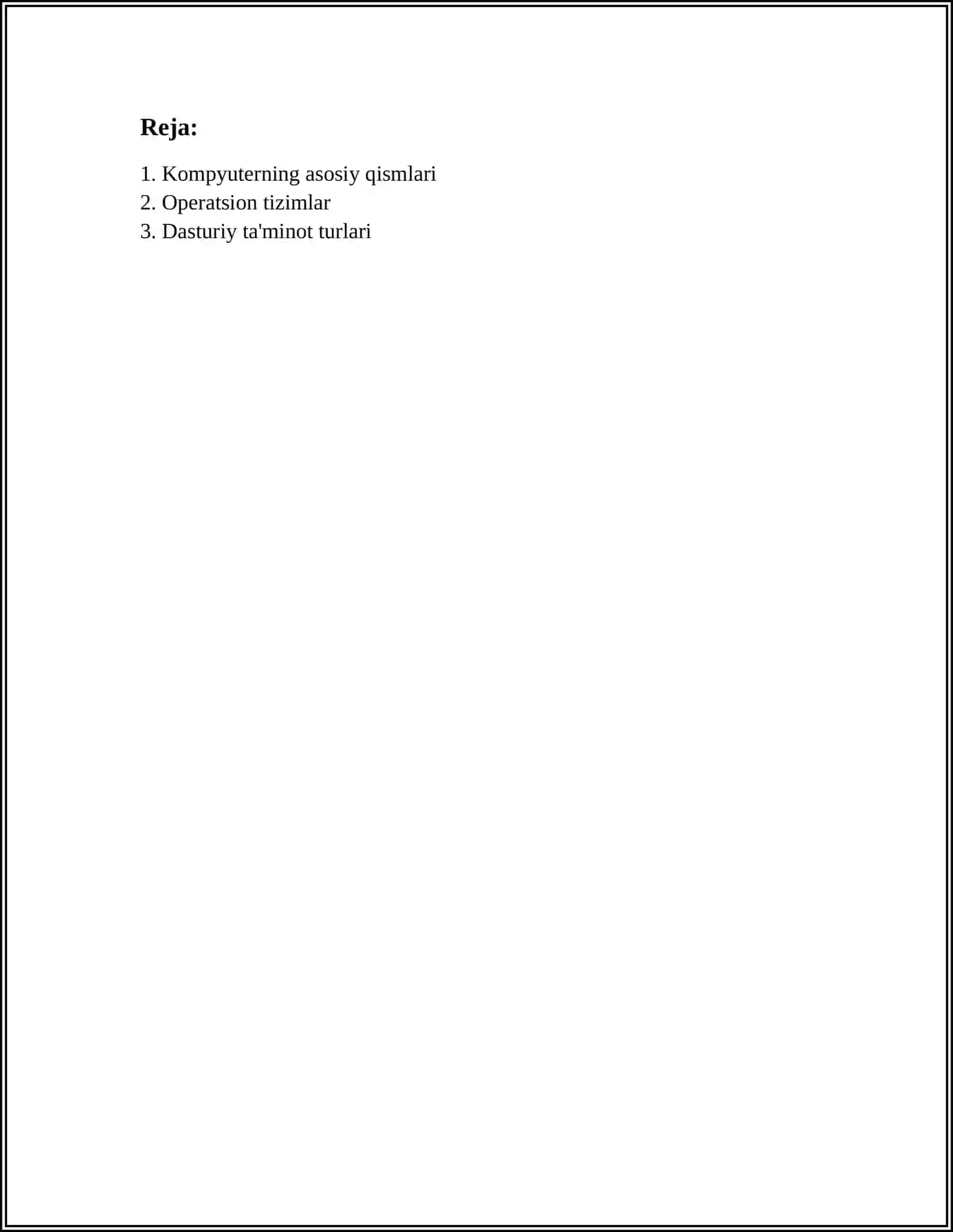 Kompyuterning asosiy qismlari 2