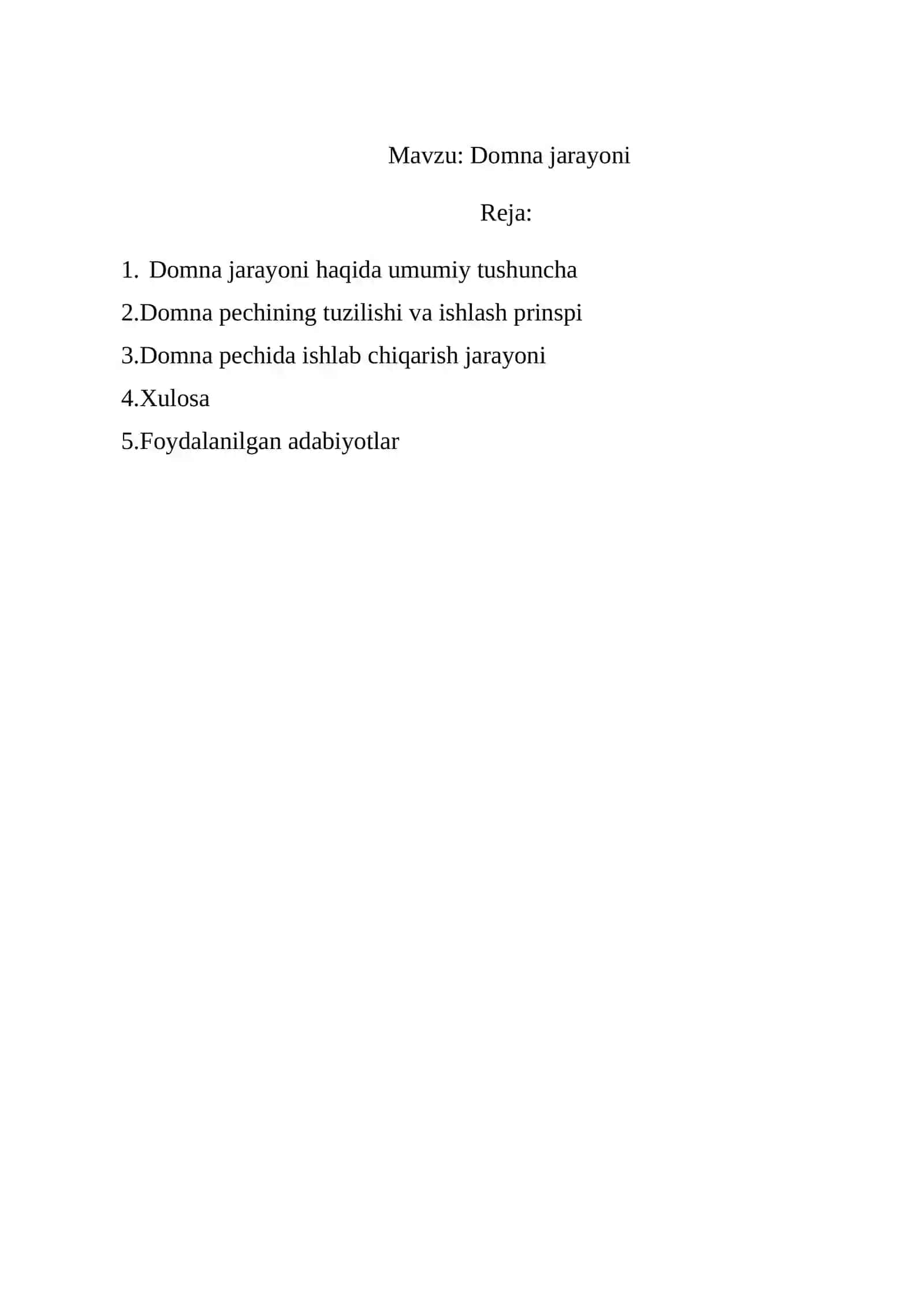 Domna jarayoni 2