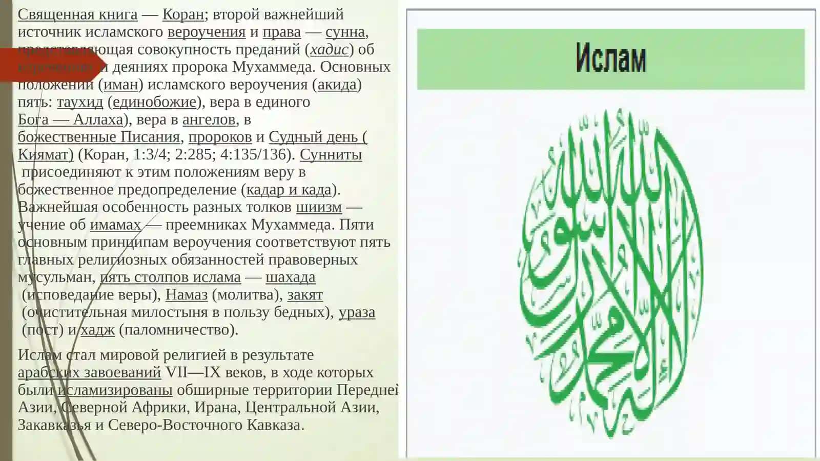Ислам в контексте социально-политических изменений: история, развитие и современные вызовы 2