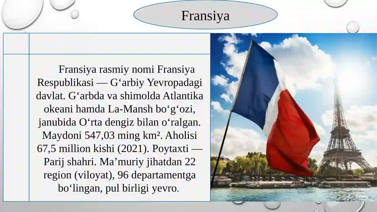 Fransiya Respublikasining iqtisodiyoti 2