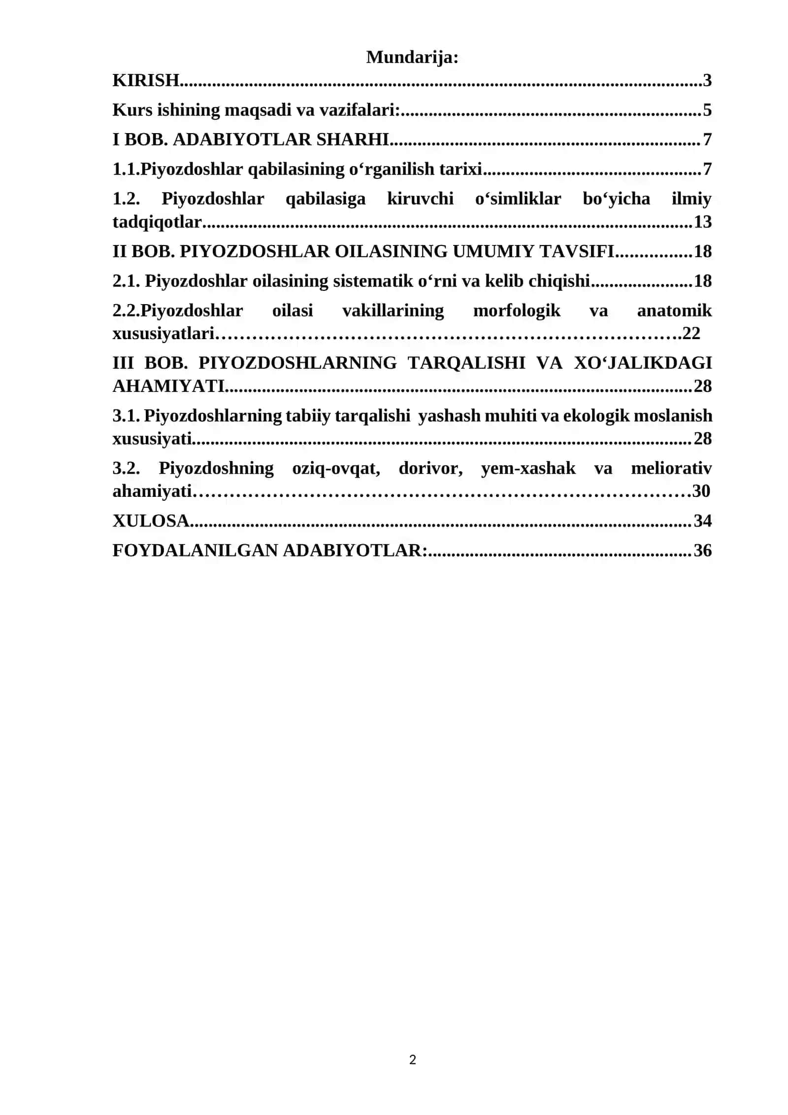 Piyozdoshlar oilasi 2