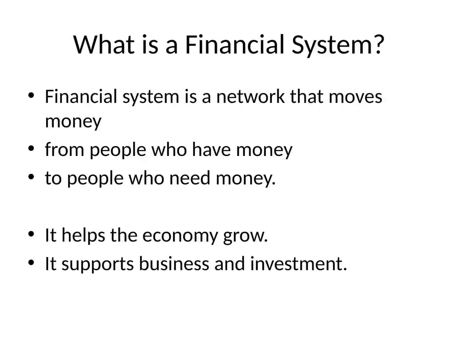 Structure of the Financial System 2