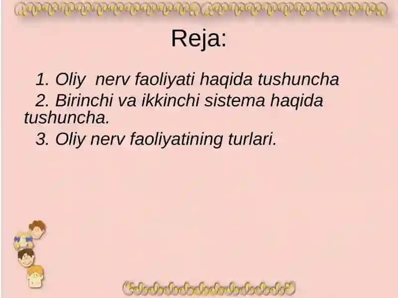 Oliy nerv faoliyati 2