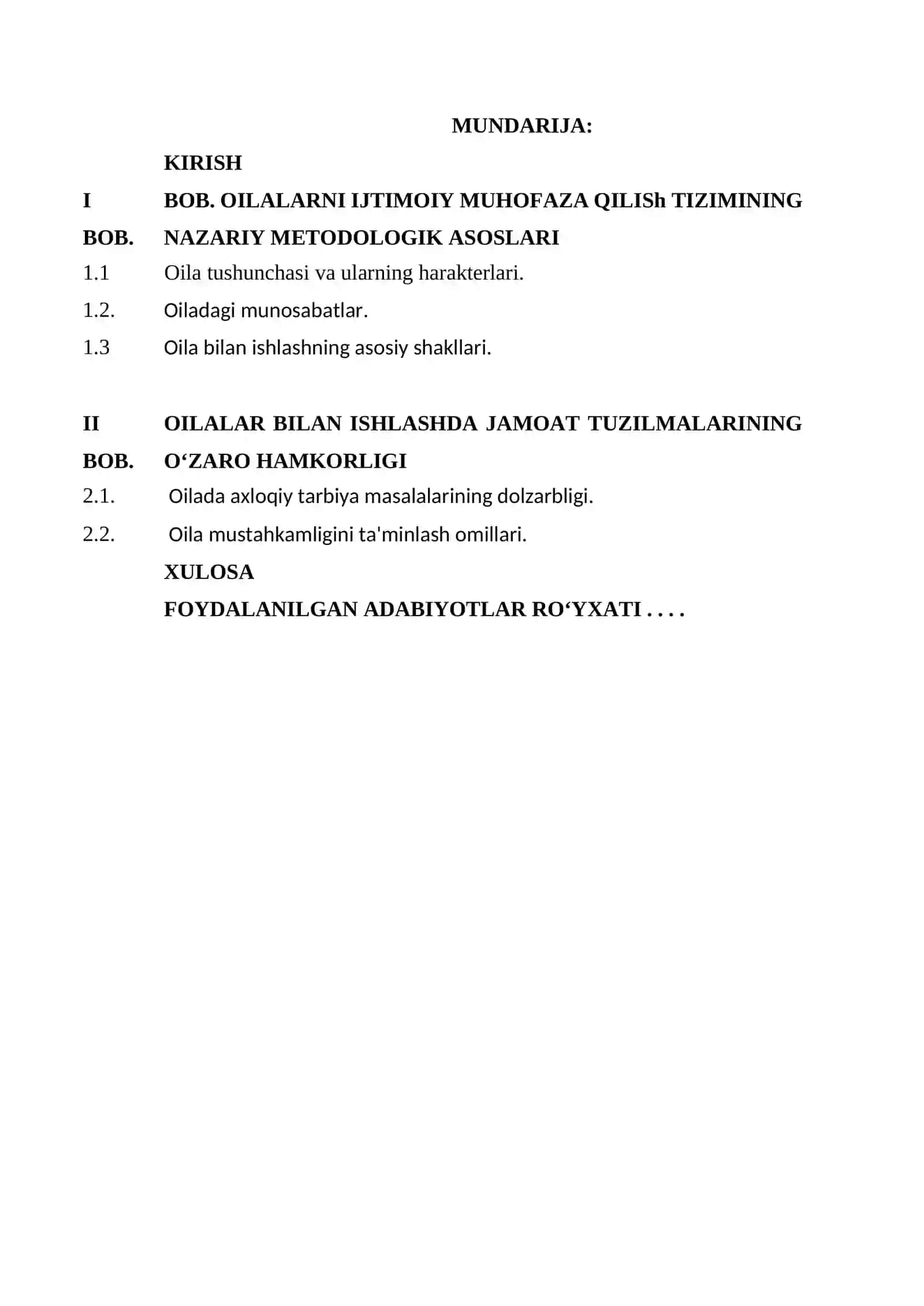 Oila bilan ishlashning mohiyati 2