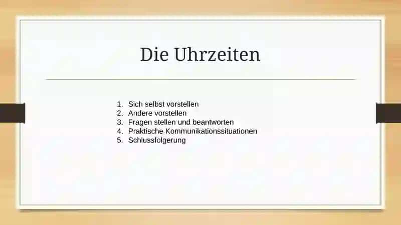 Sich selbst vorstellen 2