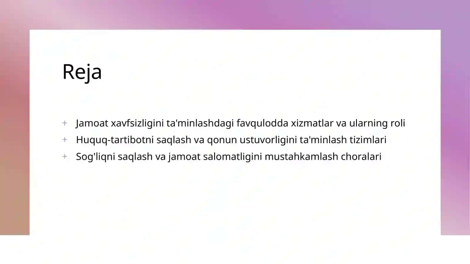 Aholi xavfsizligini saqlash sohasining tarmoqlari 2
