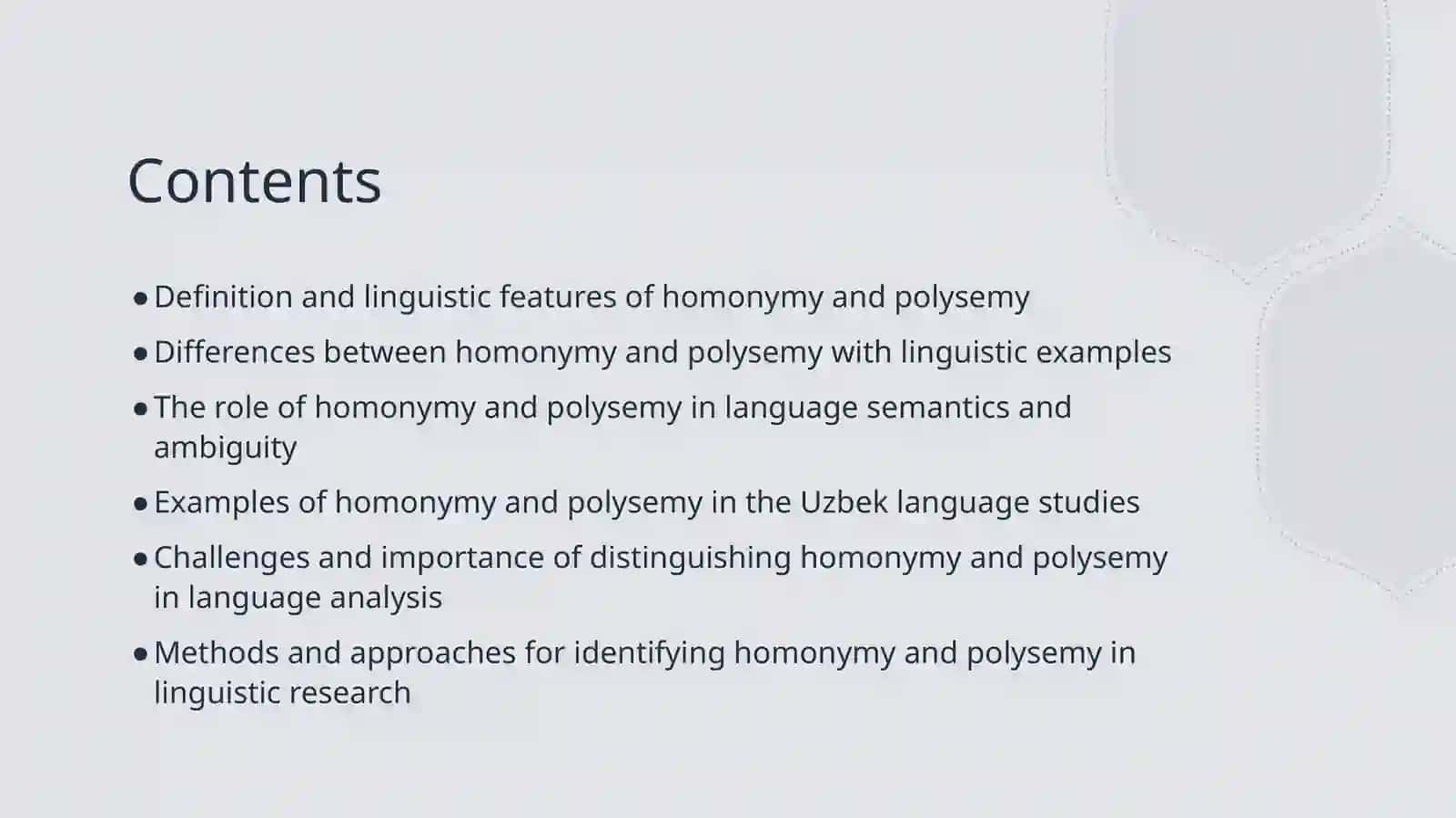 Defining Homonymy and Polysemy: Core Concepts in Linguistic Semantics 2