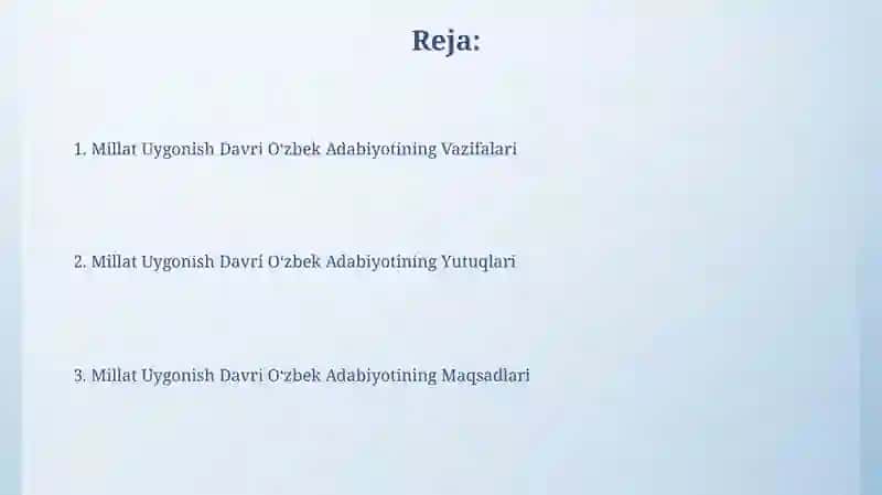 Milliy uyg'onish davri o'zbek adabiyoti 2