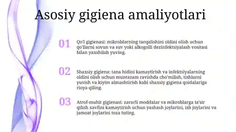 Shaxsiy Gigiyena Qoidalari 2