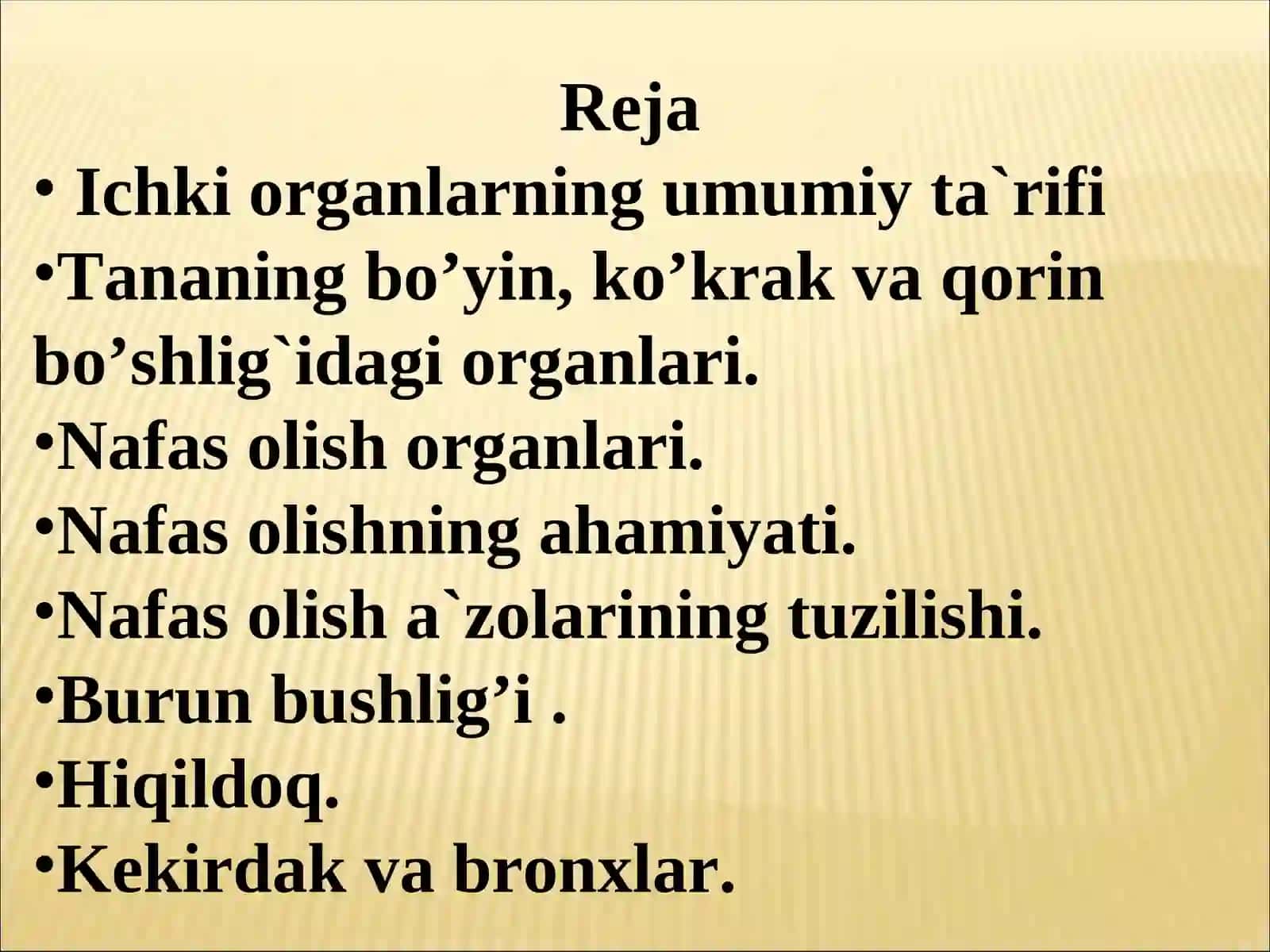 Ichki organlarning umumiy ta`rifi 2