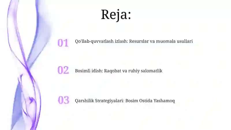 Bosimli idish: Raqobat va ruhiy salomatlik 2