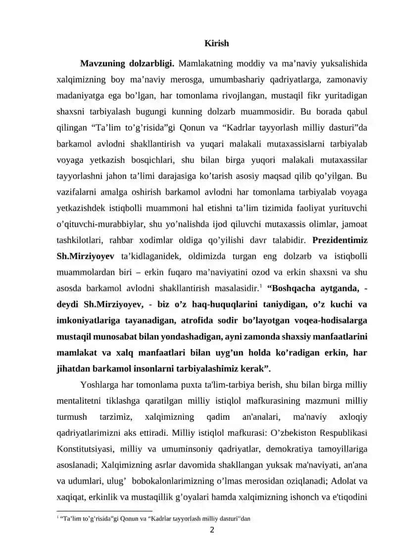 Tarbiya jarayoni xaqida tushuncha 2