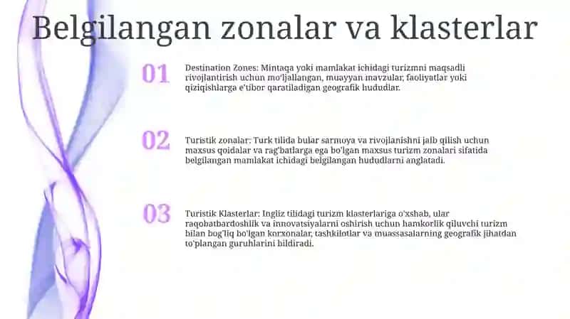 Turistik Zonalar Va Turistik Klasterlar 2