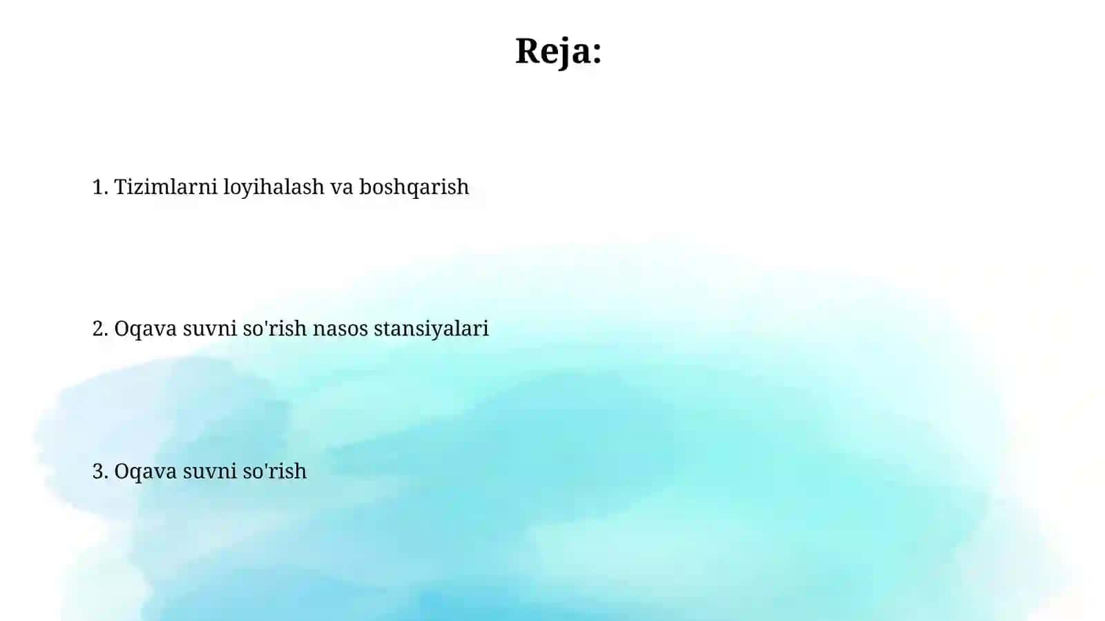Oqova suvlarni so‘rib olish 2