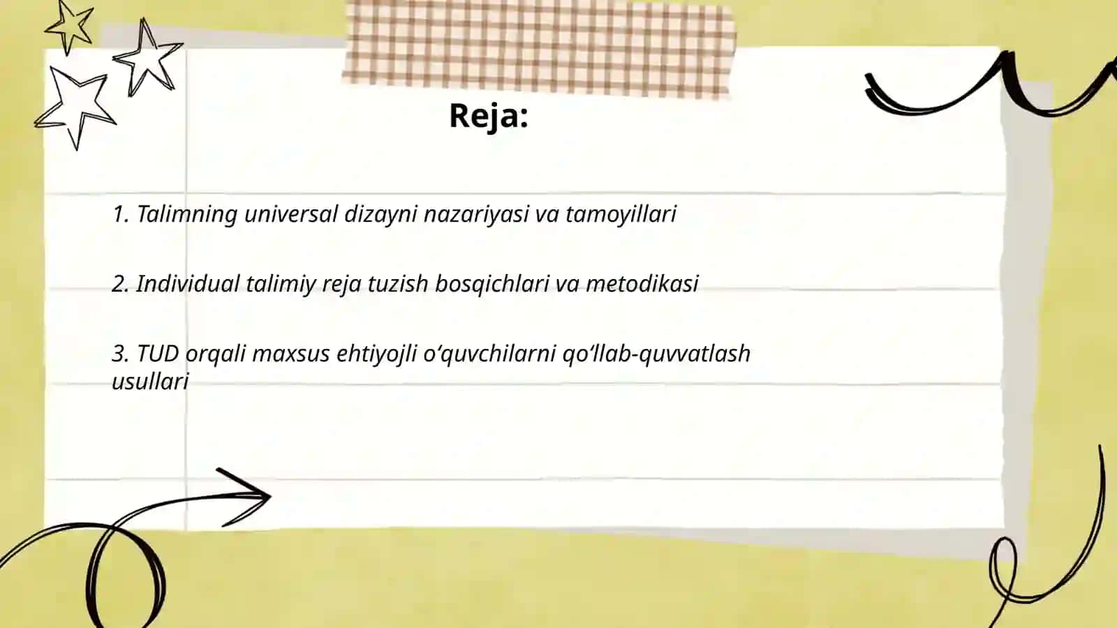 Talimning universal dizayni va individual talimiy reja 2